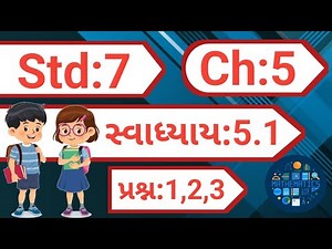std 7 maths chapter 5 swadhyay 5.1 | dhoran 7 ganit chapter 5 swadhyay 5.1 | રેખા અને ખૂણા |