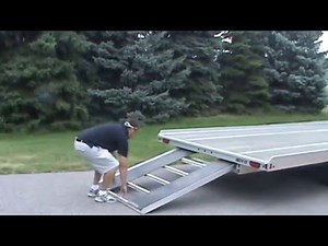 Aluma 8624 Snowmobile Trailer Rear Ramp