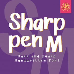 Sharppenm Handwritten Font: Clean Sans Serif (OTF, TTF) (digital Download) - Etsy