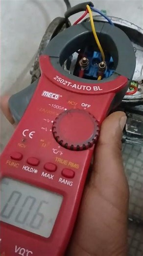 How to do check motor load by tongtestor/ clamp meter || how to use clamp meter