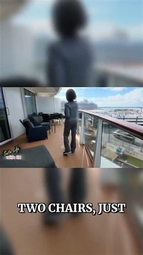 This Balcony Has More Seating Than My Apartment #cruiseship #luxury #shorts