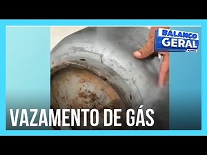 Família de SP passa susto ao perceber gás vazando de botijão