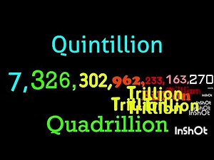 Numbers 0 to Decillion with sound effect