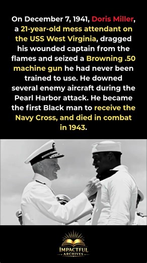 The untrained cook who fought back at Pearl Harbor #WW2 #History #PearlHarbor