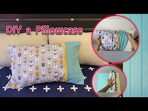 How to Sew a Pillowcase DIY Pillowcase Sewing Beginner Tutorial