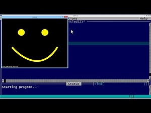 QBasic Tutorial 54 - Making QBasic Smile By Drawing A Face - QB64