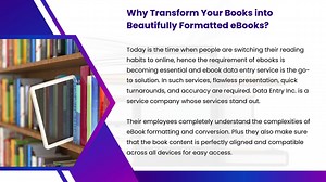 Guidance to eBook Data Entry Services for Easy Access