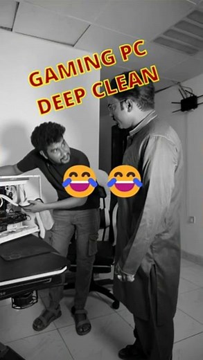 Gaming PC Deep Clean #hilariousfails #funny 1