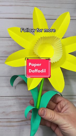 DIY Paper Daffodil Craft for Kids