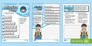 Finding Adjectives Worksheet