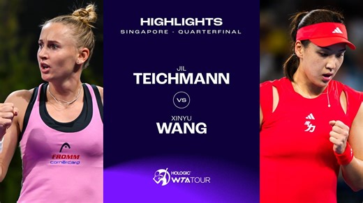 9.6K views · 78 reactions | Watch the Hologic WTA Tour Match Highlights from Jil Teichmann vs. Xinyu Wang at the 2025 Singapore Tennis Open. | WTA | Facebook