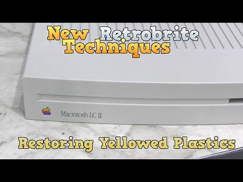 Adventures in Retrobrite - New techniques for restoring yellowed plastic!