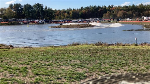 Race into Winter - Go fast turn left! Martin Road - Fremont, NH. Open till 6PM! https://slednh.com/spectators-at-nh-grass-drags/ | Race into Winter