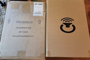 6x Power Sound Audio PSA MT-110SR-M Surround speakers...