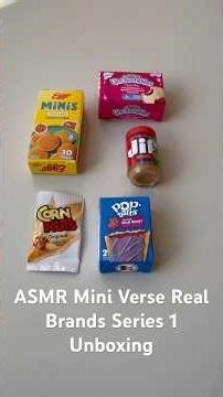 ASMR Mini Verse Real Brands Series 1 Unboxing | Satisfying Tiny Realistic Miniatures