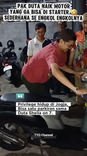 When else will we get to see Mr. Duta kick-starting a motorcycle? 🛵🤣 #dutasheilaon7 #dutaso7 #so7...