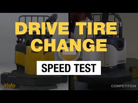 Pallet Truck Drive Tire Change: Yale® End Rider VS. Crown