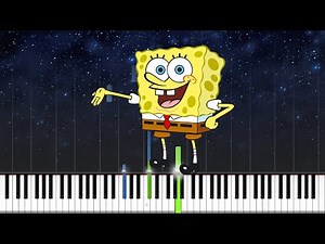 Spongebob - Grass Skirt Chase - SUPER EASY PIANO TUTORIAL