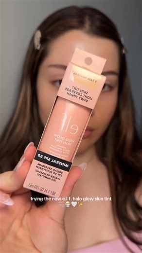 e.l.f. Cosmetics and Skincare on Instagram: "Zoom in... this glow is e.l.f.ing real! ✨NEW✨ Halo Glow Skin Tint SPF 50 is NOW AVAILABLE on elfcosmetics.com and the e.l.f. app! 💖 The glow-down: 🌟 Buildable coverage that delivers a dewy finish 🌟 Skinspired formula with ingredients like Niacinamide, Bisabolol and Allantoin to brighten and soothe 🌟 Mineral SPF 50 with no white cast (Plus, recommended by @skincancerorg as safe and effective sun protection) 🌟 Lightweight, serum-like feel How to us