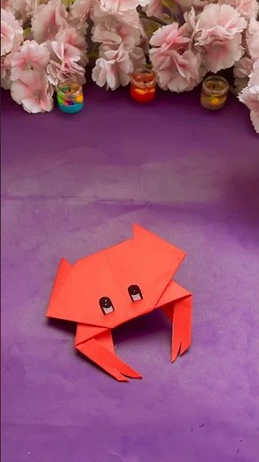 DIY crab 🦀 tutorial | easy paper craft | how to make crab with paper