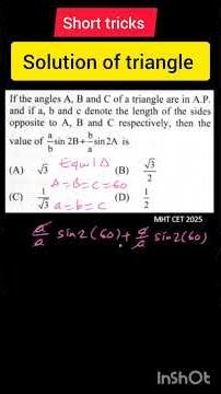 Trigonometric functions | MHT CET MATHS | #mhtcet