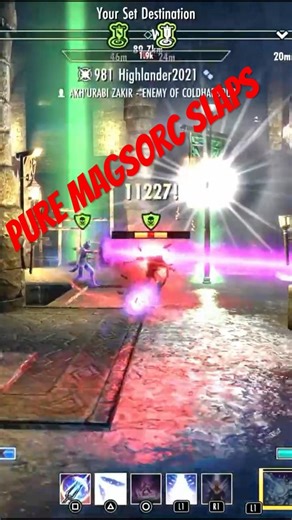 Pure Magsorc Blasting #eso #pvp #battlegrounds #esopvp