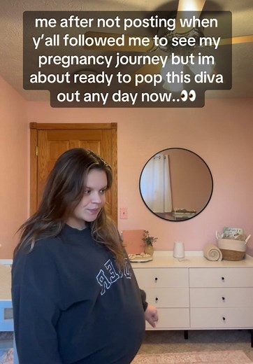 the pregnancy journey wasn’t really journeying y’all… plus i feel uglier than hell #fyp #xyzbca #firsttimemom #pregnantbelly #37weekspregnant #babygirl #nursery