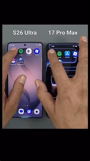 Galaxy S26 Ultra Vs IPhone 17 pro max which one is fast speed test