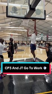 Chris Paul and Jayson Tatum go to work against the high-schoolers at their Elite Camp in Las Vegas 🏀 #NBA #Basketball #JaysonTatum #JT #ChrisPaul