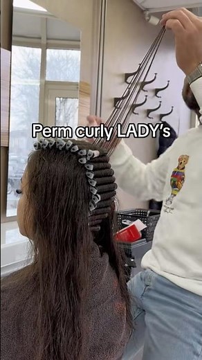 Perm curly hair tutorial #naturalcurls #curlconfidence #curlyproducts #curlyqueen