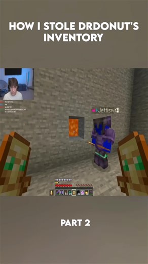 "How I Stole Drdonut's Inventory" #jettism #minecraft #viral #drdonut ... | dr donut shelf trap