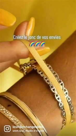 Créez votre bracelet selon vos envies avec les joncs ruban interchangeables ✨ #fyp #bracelet #madeinfrance🇫🇷