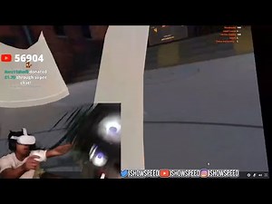 IShowSpeed PC falls after getting crossed in VR 😂(Not ClickBait)