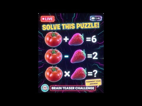 Tomato × Strawberry = ? 99% Get This Wrong… Prove Them Wrong! LIVE
