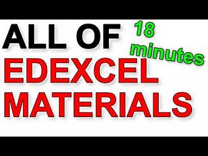 ALL of Edexcel Materials in 18 Minutes - A Level Physics Revision