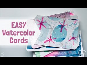 EASY WATERCOLOR CARDS : DIY Thank You Cards : Watercolor Ideas : Make Something Special
