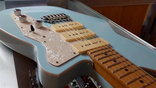 This triple P90 setup has a ton of range with the addition of Reverend's Bass Contour control. Pick up this Jetstream today at distinctiveguitar.com. | Distinctive Guitar | Facebook