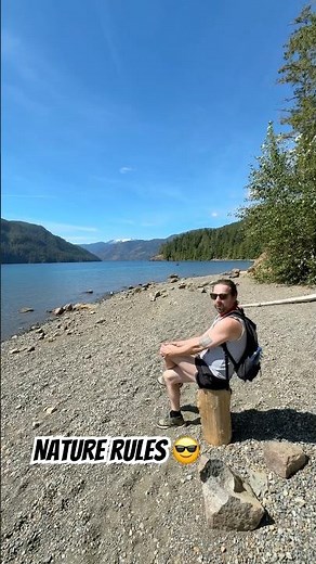 Glacier views at Comox Lake, BC