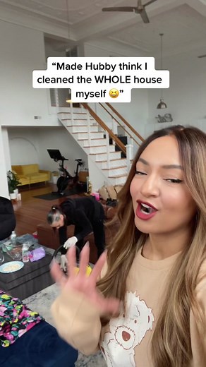 Thanks to @TaskRabbit I ALMOST had him fooled! Our Tasker Keila did an amazing job cleaning! #ad #taskrabbit