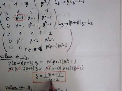 résolution d'un système à 3 inconnues -pivot de Gauss-11