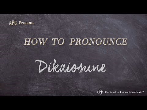 How to Pronounce Dikaiosune (Real Life Examples!)