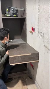 Building a Floating Desk Step by Step#usashorts #diy #woodworking