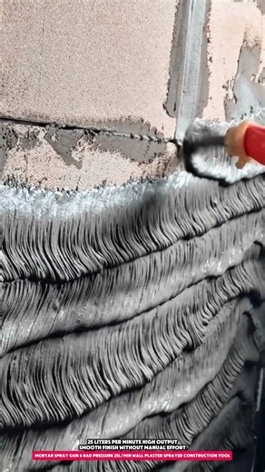 Mortar Spray Gun 6 Bar Pressure 25L/min Wall Plaster Sprayer Construction Tool