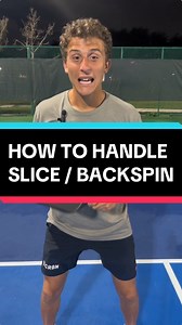 33K views · 502 reactions | How to handle Slice / Backspin! 樂 ✅ Exaggerate hitting under the ball ✅ Aim 3 feet above the net Remember, slice is just topspin for you! If you can hit a sharp drop, their extra spin will make it LETHAL!  Use Code “tanner” for 10% off all CRBN purchases :) #pickleball #pickleballtips #pickleballislife #pickleballhighlights #pickleballrocks #pickleballaddiction #pickleballtournament | Tanner.Pickleball | Facebook
