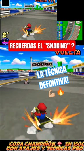The BEST MINI-TURBO TECHNIQUE is the SNAKING in Mario Kart DS #mariokart #nds #tricks #competitive