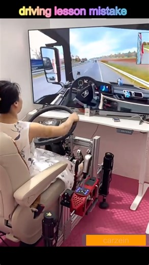 Learn driving through a car simulator can reduce accidents on roads #automobile #travel #games