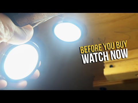 Bright Under Counter Lighting Setup | AIBOO LED Puck Light Review