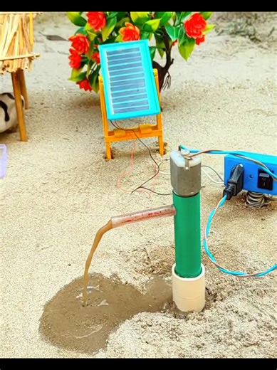 Solar-Powered Mini Borewell Water Pump Project