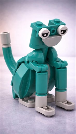 zip zip cat Lego MOC Animation #cartoon #trending #lego #cat #f1 #viral #kids #diy #pets #animation