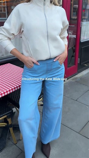 The ultimate go to jean 💙 Wide leg with the perfect stretch. ✨